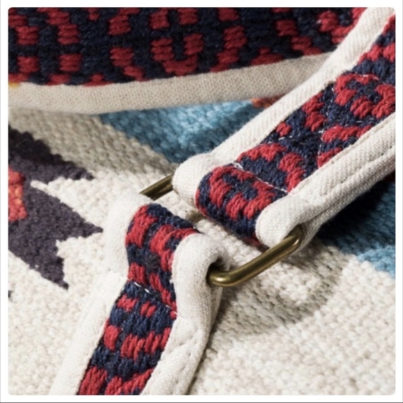 *Ruggine* Handmade Woven Ethnic Navajo Pattern Duffel Travel Bag - Picture 7 of 7